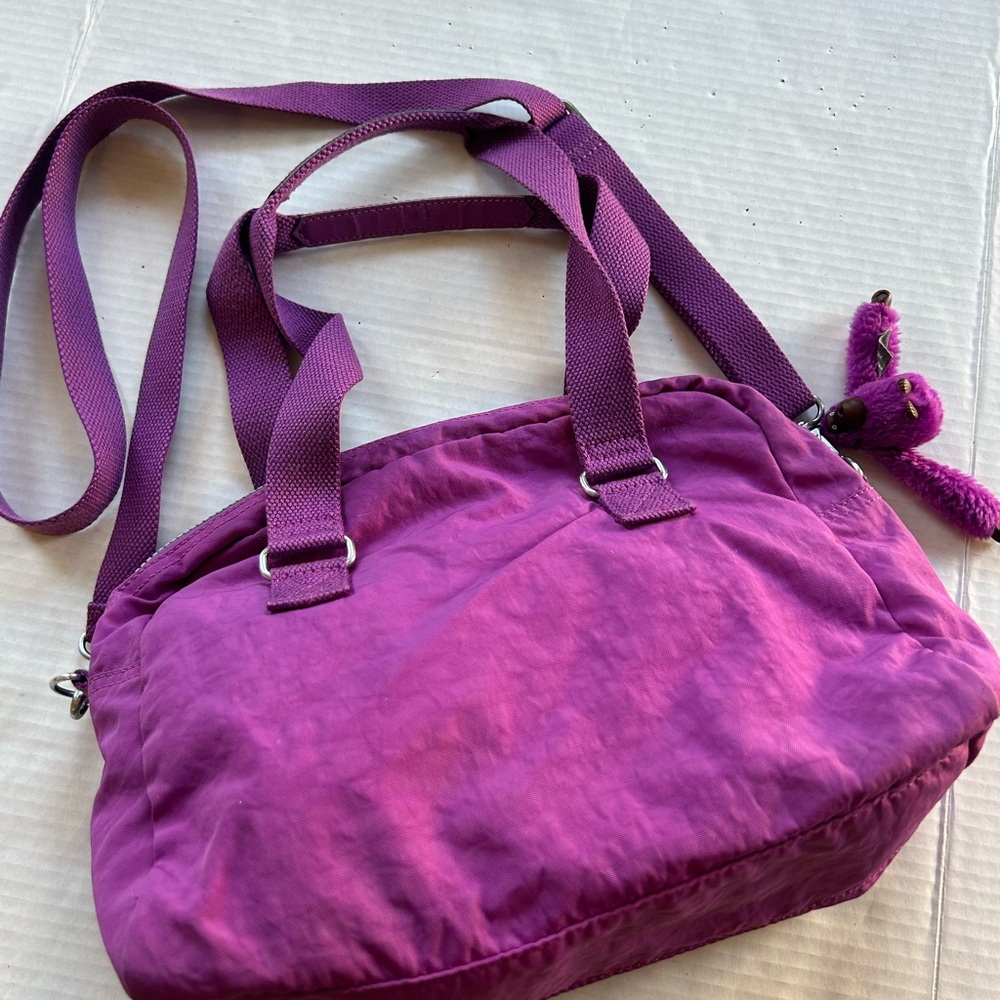 KIPLING Rich Purple Crossbody Adjustable Strap nylon bag
